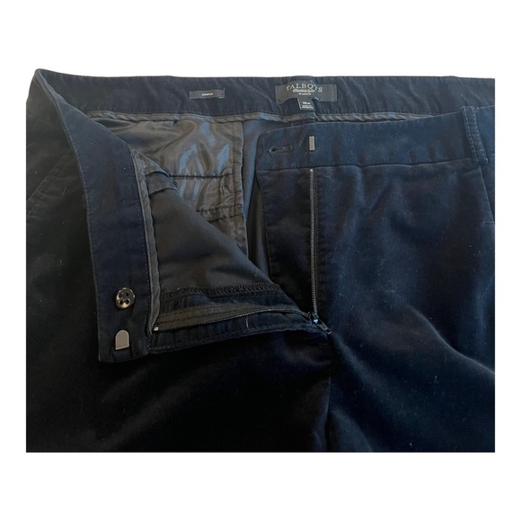 Talbots Signature Black Velvet Trousers Pants Cuffed Ankles in Size 18W Woman - Picture 11 of 13